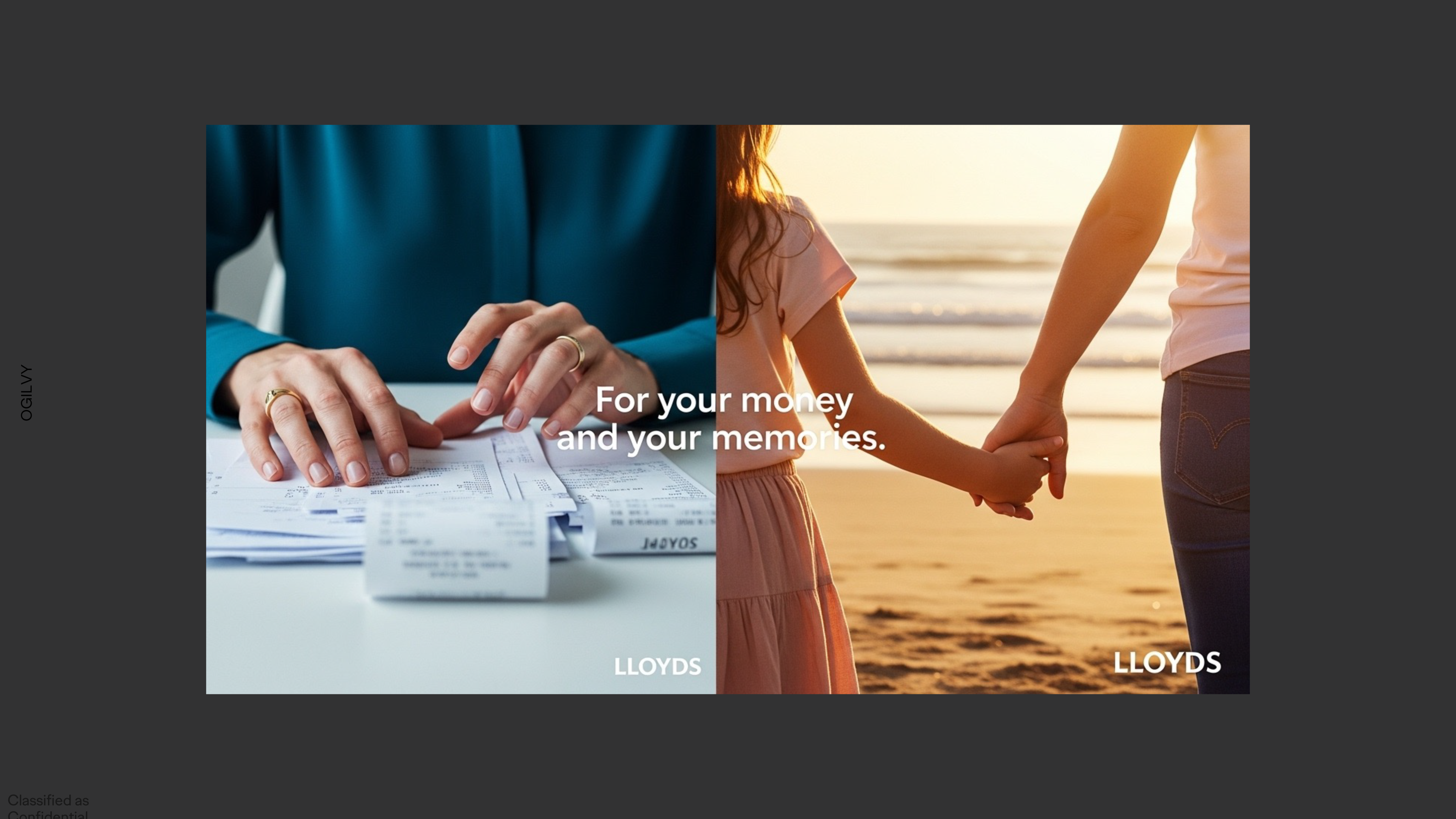 Ad from Lloyds bank campaign for travel services